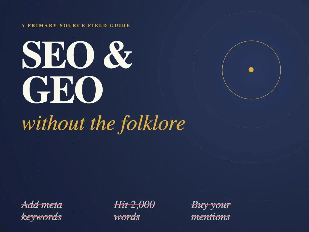 Vacation Rental SEO and AI Search, Minus the Folklore